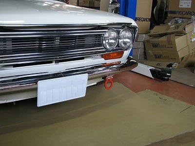 KAWAI WORKS(カワイ製作所) 牽引フック(Racing hook) フロント 可倒Type ニッサン ブルーバード P51