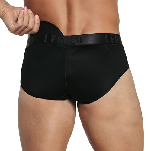 LEO Men's Instant Butt Lifter Underwear - Removable Padded Comfortable Mens Briefs2