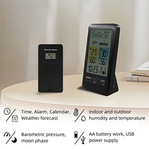 Station météo thermomètre avec baromètre intégré et prévisions de précision - 6