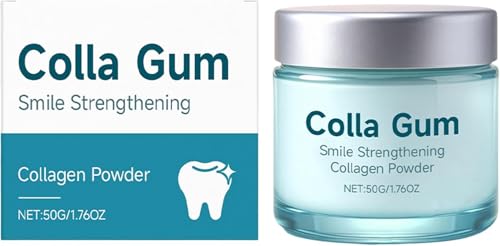 Velverdo Collagum Smile Strengthening Collagen Powder,Colla Gum Poudre De Collagène Fortifiante Collagum Smile,Poudre Dentaire Au Collagène,Collagène Pour Les Dents,Protectrice Pour Les Gencives,50 g