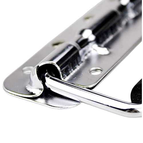 Image of 2Pcs Stainless Steel Folding Spring Handle for Toolbox Suitcases Equipment Cabinet Pull Drawer Knobs Hardware Accessories,Free Screws (4Pack, Size :100mm)