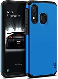 BEZ Samsung A40 Case, Samsung Galaxy A40 Phone Case, Shockproof Cover Compatible with Samsung Galaxy A40, Shock Absorbing, Heavy Duty Dual Layer Tough Cover - Blue Navy