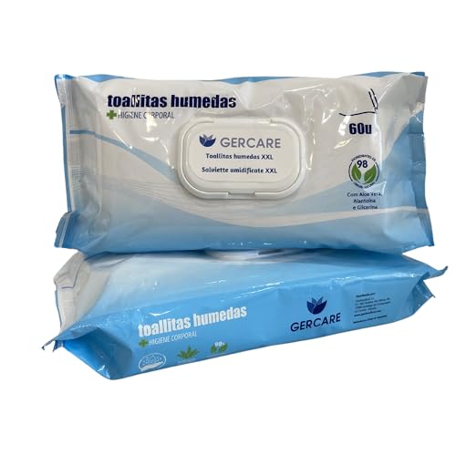 Toallitas Húmedas para Adultos. Toallitas Higiene Corporal Personas Mayores. Toallitas Húmedas XXL...