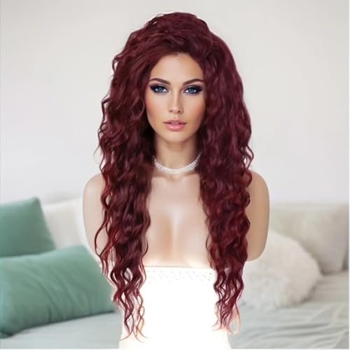 wigs Blonde Curly Wig Synthetic Hair Natural Long Wave Wigs