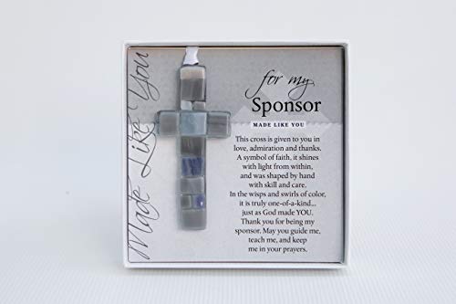 Gift For Sponsor- Beautiful Blessed Angel With Touching Sentiment/Sponsor Appreciation Gift/Thank You Gift For Sponsor/Confirmation Sponsor Gift (Glass) #TOP1