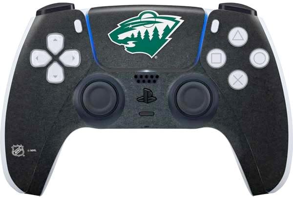Skinit Decal Gaming Skin Compatible with PS5 Controller - Officially Licensed NHL Minnesota Wild Frozen Design