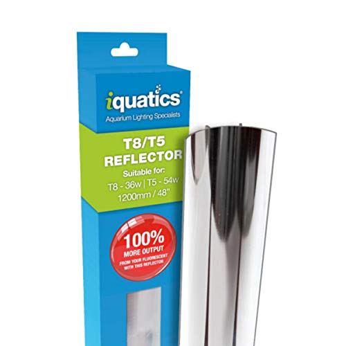 iQuatics T8 Aluminium Reflector-Increased output by up to 100%, 36W Twin Pack