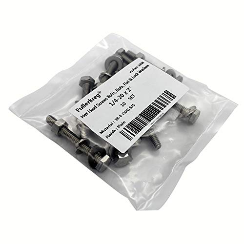 Bolt Fullerkreg 1/4-20x2 Stainless Steel Hex Head Screws Bolts by Fullerkreg - Used condition - Image 7