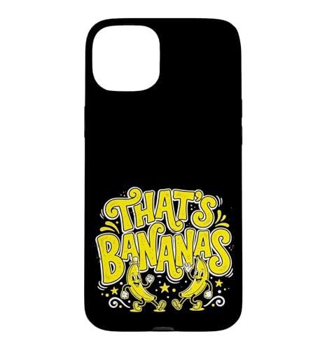That�fs Bananas Retro Yellow Fruit Summer Characters �X�}�z�P�[�X iPhone 15 Plus �p