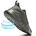 QIJGS Running Shoes for Men Tennis Athletic Gym Sneakers Mesh Lightweight Sports Fashion Workout Casual Shoes-Dark Grey-10.5