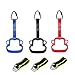 letsgood Monkey Style Ninja Gymnastic Rings with Hanging Straps - 3 PCS Swing Bar Monkey Rings for Backyard Outdoor Ninja Warrior Obstacle Course
