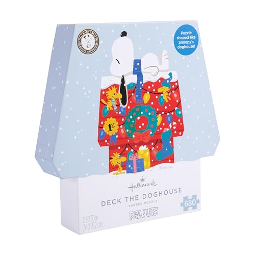 Hallmark Jigsaw Puzzle, SNOOPY Jigsaw Puzzle, SNOOPY's Doghouse, 680 Jigsaw Pieces, Blue