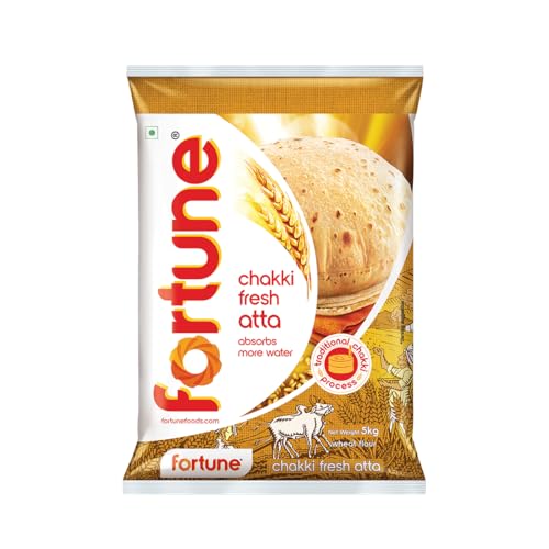 Image of Fortune Chakki Fresh Atta, 5 kg, 100% Atta 0% Maida