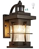 Motion Sensor Outdoor Wall Sconce Dusk Dawn Waterproof Exterior Wall Lantern Light Fixture Wall Moun