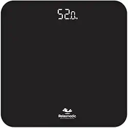 Balança Corporal Digital De Banheiro Ônix 180kg - Relaxmedic