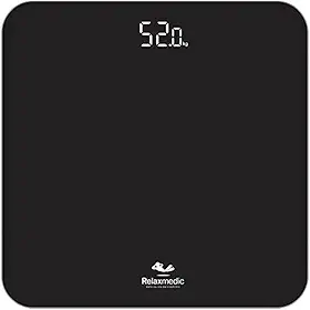 Balança Corporal Digital De Banheiro Ônix 180kg - Relaxmedic