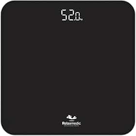 Balança Corporal Digital De Banheiro Ônix 180kg - Relaxmedic