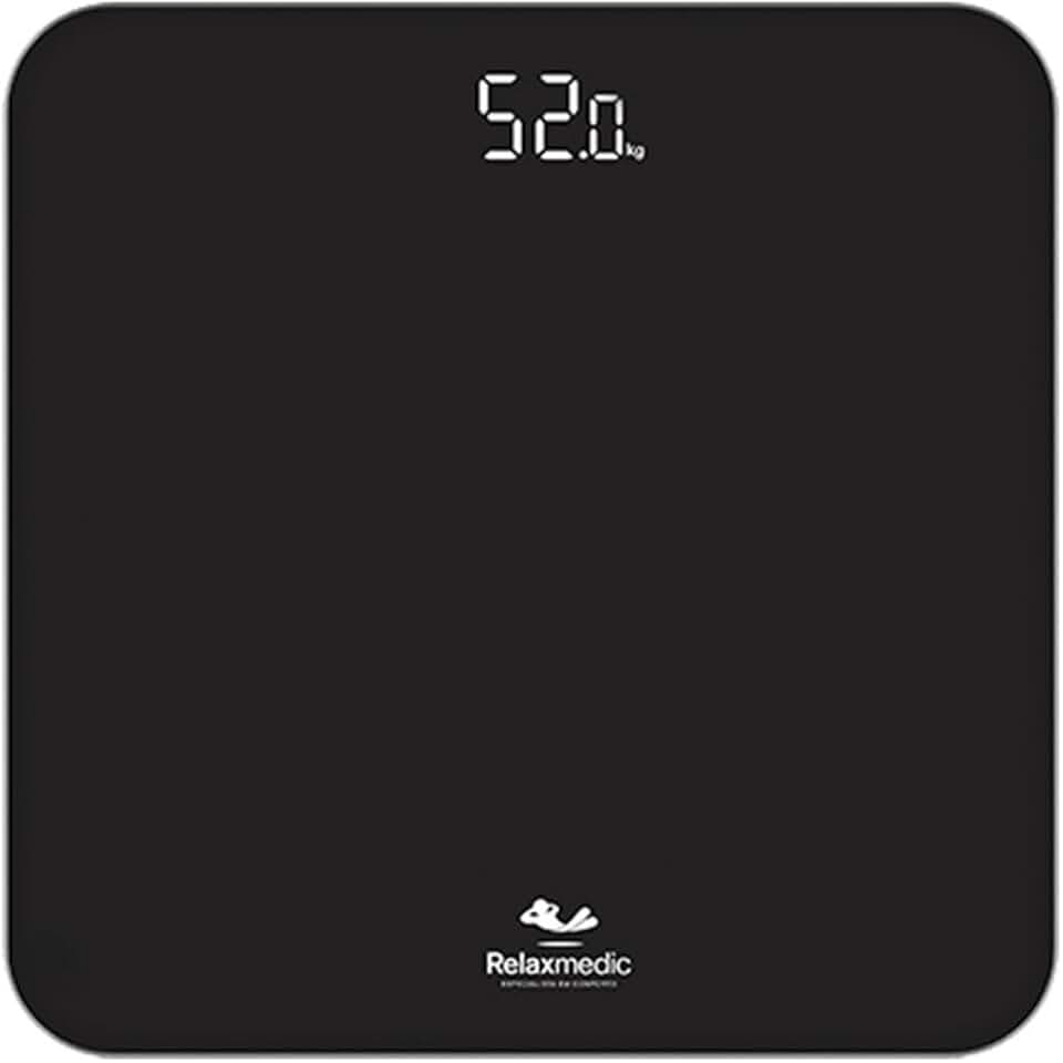 Balança Corporal Digital De Banheiro Ônix 180kg - Relaxmedic