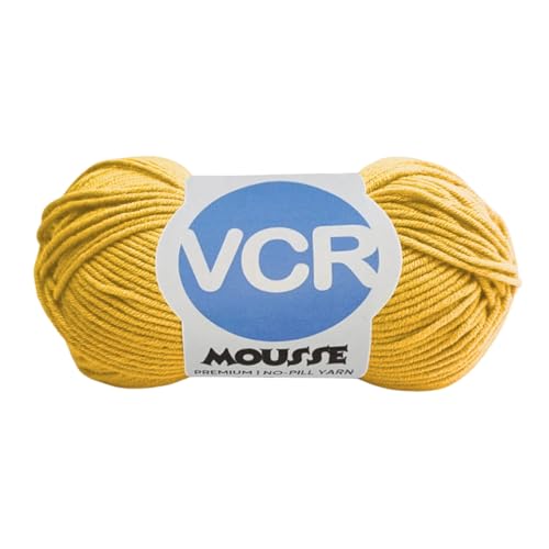 Image of VCR 4ply Yellow Mellow Yarn, 100 Grams Hank, 190 Meters Length, Acrylic Ball for Crochet and Knitting, Soft Crosia Threads, Pack of 1 Yarn, Suitable for DIY Crafts