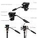 GEEKOTO Video Tripod Fluid Head,Professional Camera Tripod for DSLR,Monopod Aluminum 77