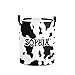 Custom Cow Print Black White Laundry Basket Handles Collapsible Hamper Foldable Storage Bin Living Room Office Bathroom Bedroom
