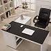 Produktbild F-LFJBK PU Leder Schreibtisch Mauspad Beschützer,wasserdicht Anti-Slip Schreiben-Matte Verlängert Spiele Doppelseitige Schreibtisch Blotter Tabelle-pad Für Zuhause Office-schwarz 100x50cm(39x20inch)