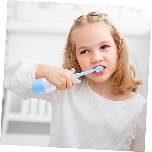 Zahnbürste Für Kinder – Elektrische Kinderzahnbürste in Cartoon-form Seidenborsten Ohne Griff – Babyzahnbürste Reisefreundlich 2 Farben – Bild 8