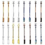 YFXJC 16pcs Mini Shovel Medicine & Snuff Spoons - Alloy Mini Shovel Spoons for Measuring Spices, Herbs, Powder, Coffee, Sugar, 3.31x0.27 inch