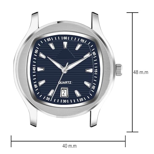 Image of styledose Minimalist dial Softest Adjustable Silicon Belt Quartz Analog Date Display Wrist Watch for Men