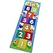 Hop and Count Hopscotch Rug, Kids Floor Play Area Rug Game Carpet Crawl Jump Mat, Children Numbers Learning Non-Slip Rug, Great for Ages 3 to 7 Boys Girls, Home Decor, 26'x55'