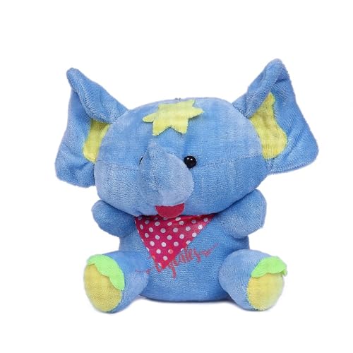 Image of TOYTALES Soft Toys Combo Pack Cute Sitting Dog & Flora Elephant Plush Toy Set for Kids, Stuffed Plushies for Girls & Boys, Baby Gift Soft Toys (Pack of 2)