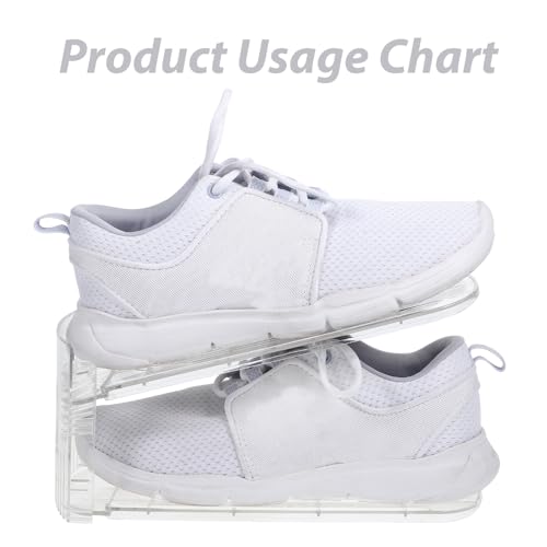 Emplacements pour chaussures en ABS lot de 6 étagères double couche - 4