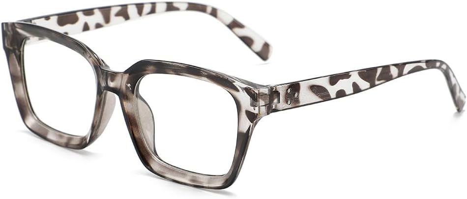 1/3/6-Pack Glasses Non-prescription Clear Lens Eyeglasses for Women Thick Square Frame Eyewear