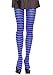 Produktbild Nylon Stripe Tights, Größen:O/S, Farbe:black. royal blue