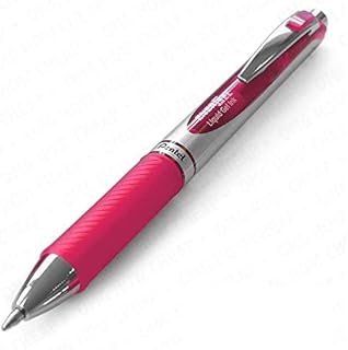 Pentel EnerGel XM BL77 - Retractable Liquid Gel Ink Pen - 0.7mm - 54% Recycled - Pink - Single