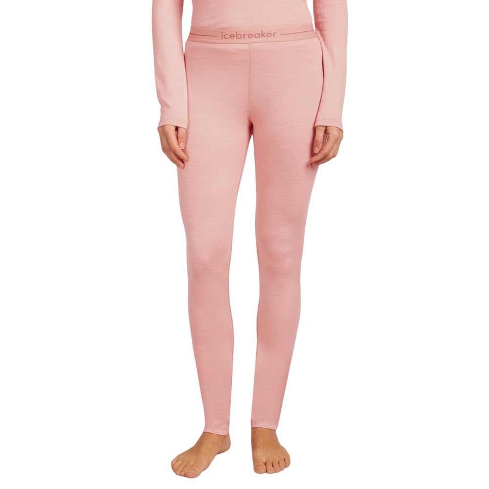 Icebreaker Women's Pink Merino 260 Tech Leggings M