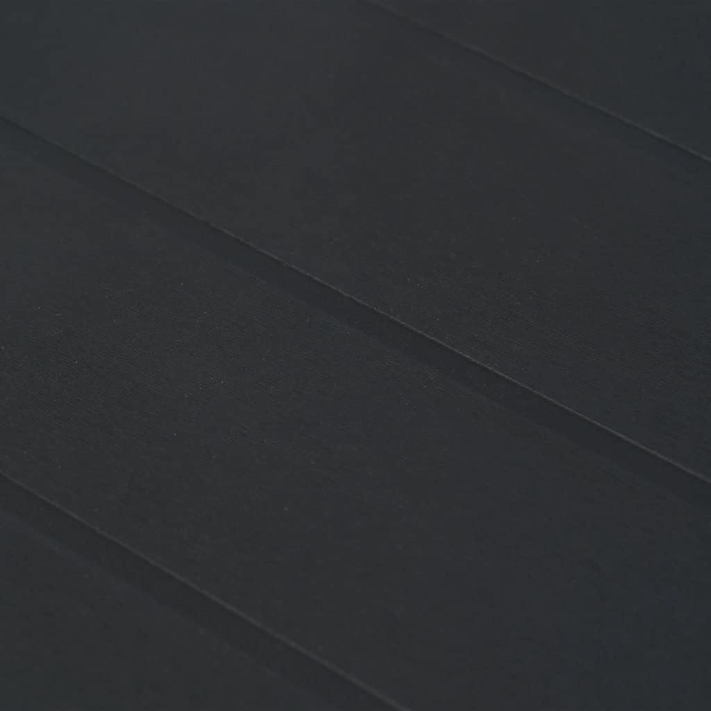 Large Durable Garden Coffee Table Anthracite Plastic Rectangular Patio Furniture Outdoor Table with Basketweave Pattern Perfect for Outdoor Patio Gatherings