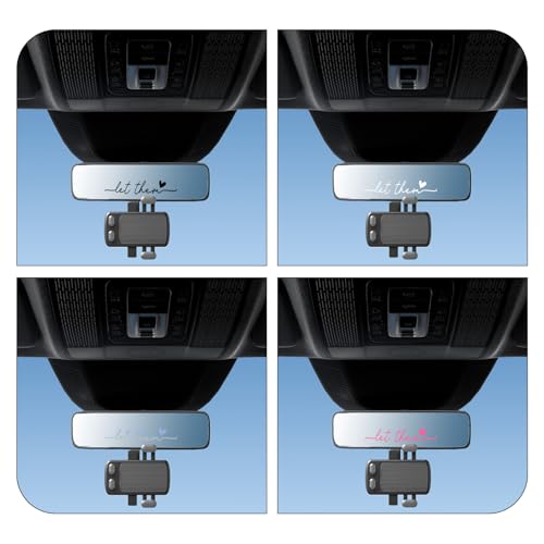 Image of 8 Pack Let Them Rearview Mirror Sticker, Car Decals Mental Health Awareness Motivational Self love Decal