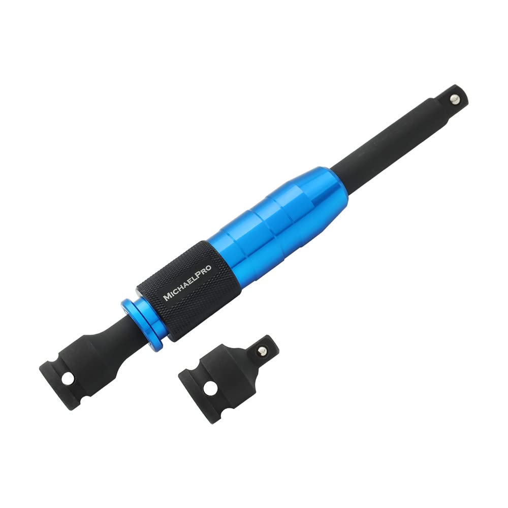 MichaelPro 1/2-Inch Dr. Speed Collar Impact Extension Bar | 10-Inch | Chrome Molybdenum Alloy Steel, 3/8-Inch Adaptor included | MP009074