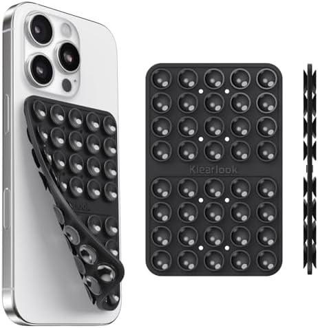 Klearlook Silicone Suction Cup Phone Case Mount Double Sided, Sil...