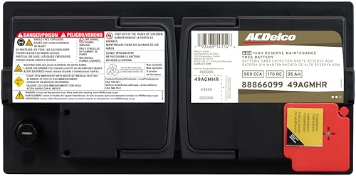 ACDelco Gold 49AGMHR (88866099) 36 Month Warranty High Reserve AGM BCI Group 49 Battery - Image 5