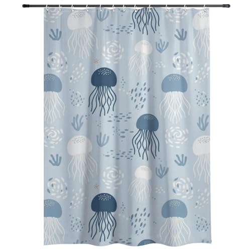MeaIDAPK Summer Waterproof Shower Curtain 47×71 in