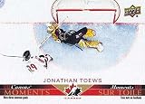 2021-22 Upper Deck Tim Hortons Team Canada UD Canvas Moments #CM-13 Jonathan Toews Team Canada Official Hockey Trading Card in Raw (NM or Better) Condition
