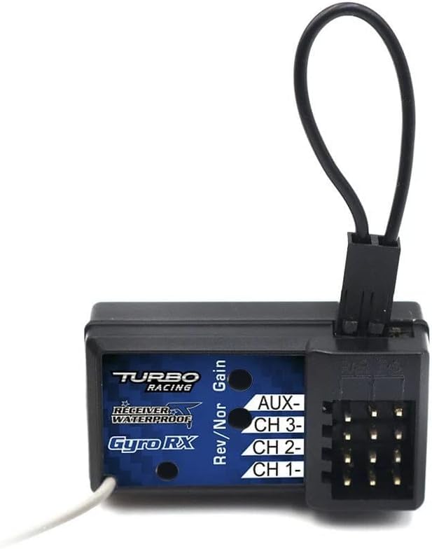 Amazon | ターボレーシング 2.4GHzレシーバー 4CH受信機 ジャイロ付き