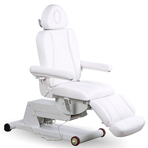 Preisvergleich Produktbild Fußpflegestuhl elektrisch 3 Moteren 100604 weiß