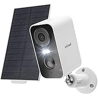 ieGeek Cámara Vigilancia WiFi Exterior Solar, 2K Camaras de Vigilancia sin Cables, Batería Incorporada, Visión Nocturna en Color, Detección de Movimiento Humano PIR, Audio de 2 Vias