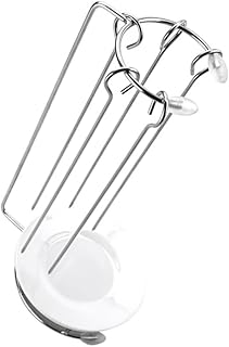 LABRIMP 1 Conjunto De Cabide De Churrasco Espetos Para Grelhar Espetos Planos Suporte De Torrador De Frango Suporte De Kebab Rack De Aço Inoxidável Rack De Kebab Rack De Kebab Prático