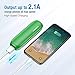 Aibocn Mini Power Bank, 6700mAh Portable External Charger with Fast Charging Technology for iPhone Samsung Galaxy Tablets and More, Green
