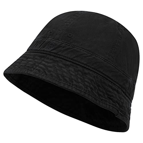 Clakllie Embroidery Fishing Hat Pure Color Bucket Hat Retro Beach Sun Cap Cotton Outdoor Hunting Cap Safari Hat All Seasons #TOP14