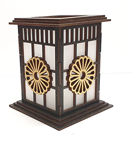 Tanno Design Japan Lampe Nozume mit Teelicht schwarz/gold Cover